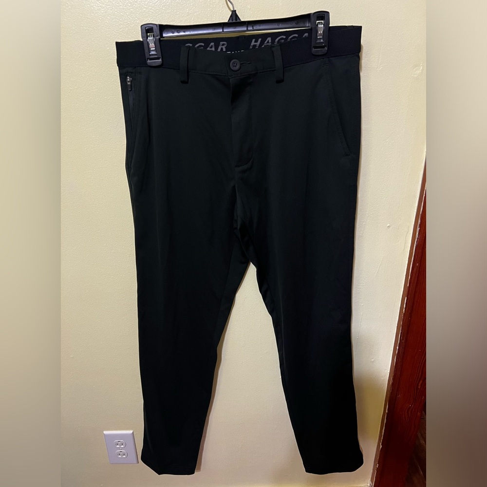 Haggar Men’s Size 32 x32 Black Pants